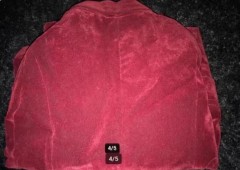 Rode Casual satijne dress jacket Nieuw     